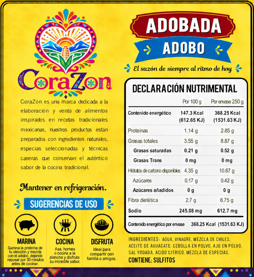 CoraZon Adobada reverso