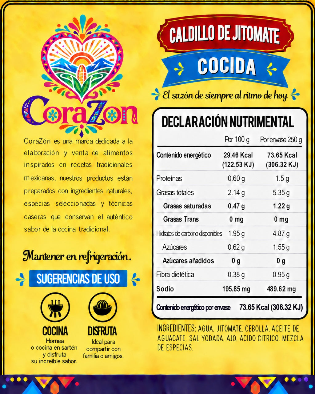 CoraZon Caldillo de Jitomate reverso