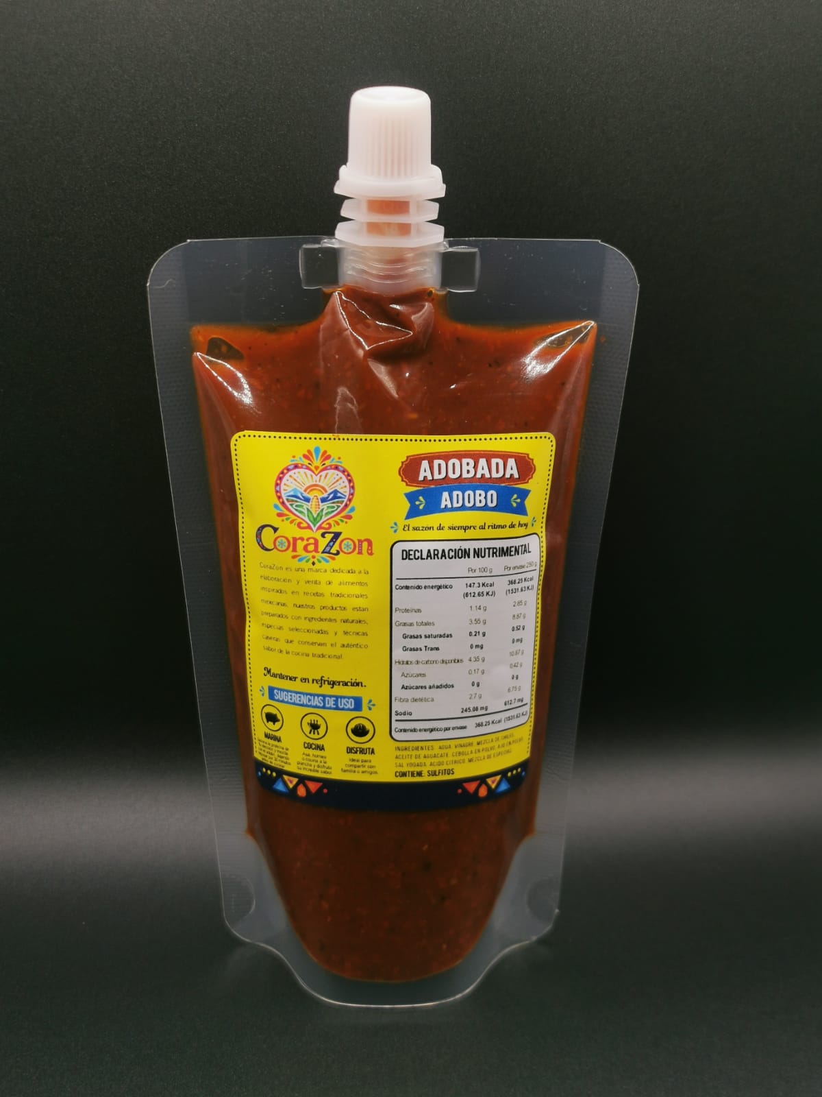 CoraZon Enchiladas pouch reverso