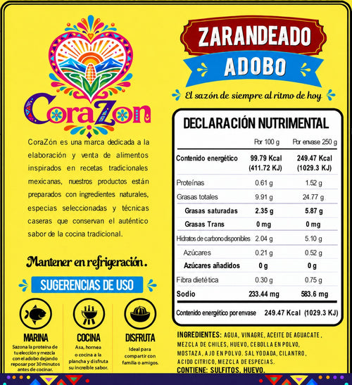CoraZon Zarandeado reverso